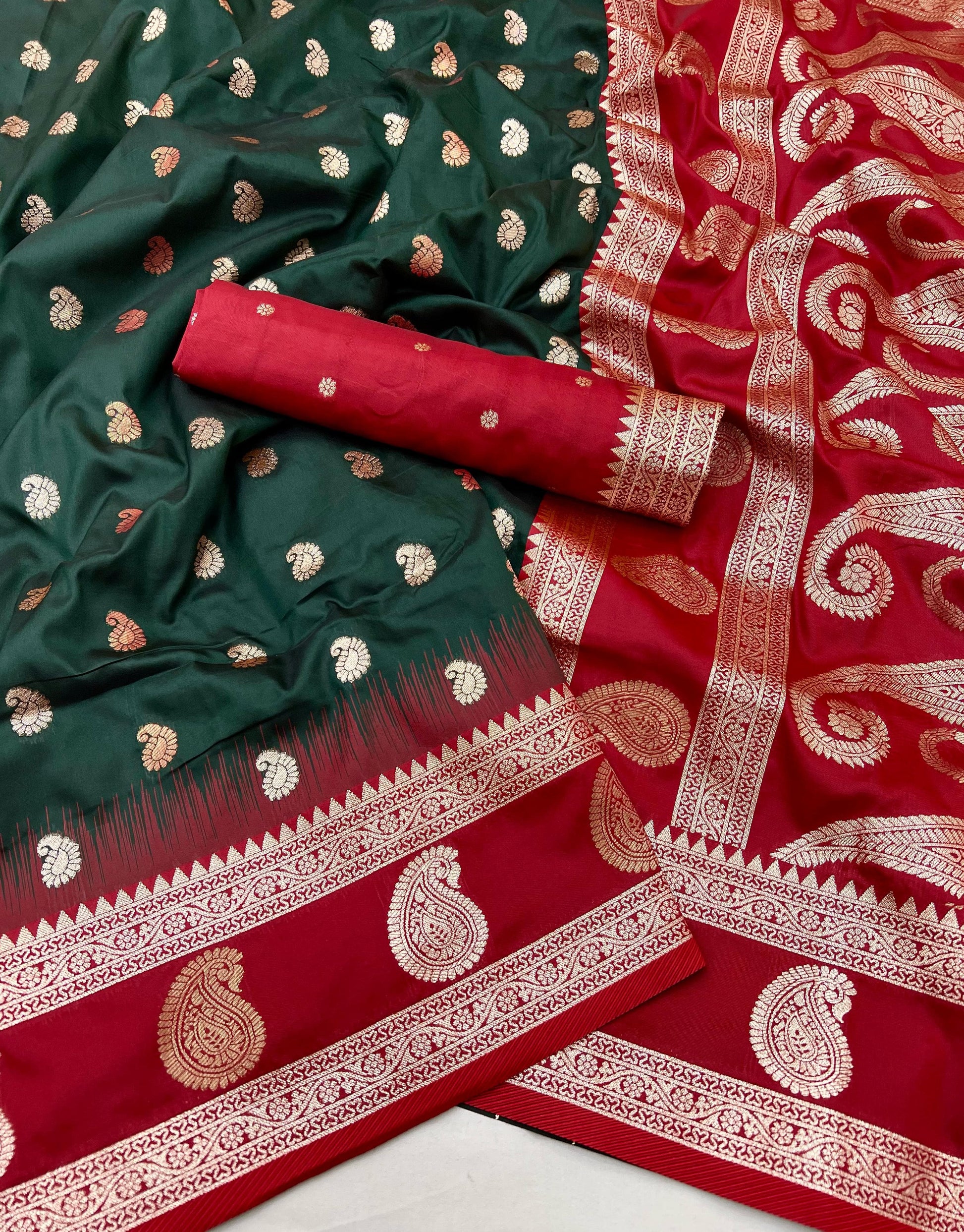 Product Image - Designer Banarasi Silk Saree with Zari Weaving
