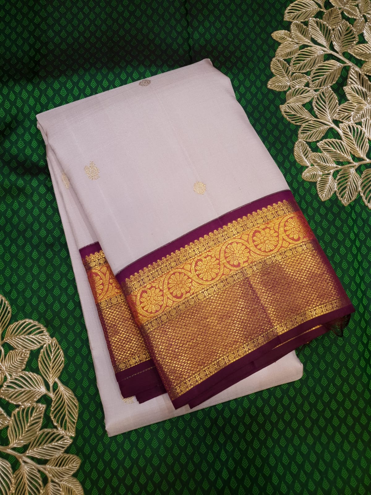 Product Image - 2G Pure Kanjivaram Silk Designer Saree