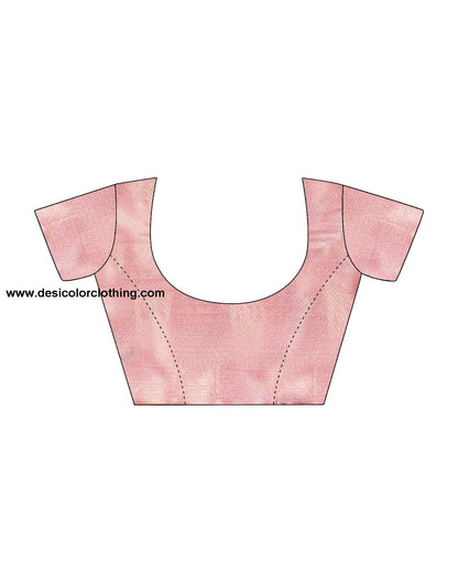 Pink Banarasi Silk Woven Saree