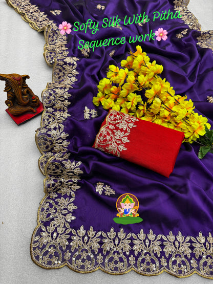 Product Image - Naveen Fashion Designer Saree - Ethnic Elegance Perfect for Weddings