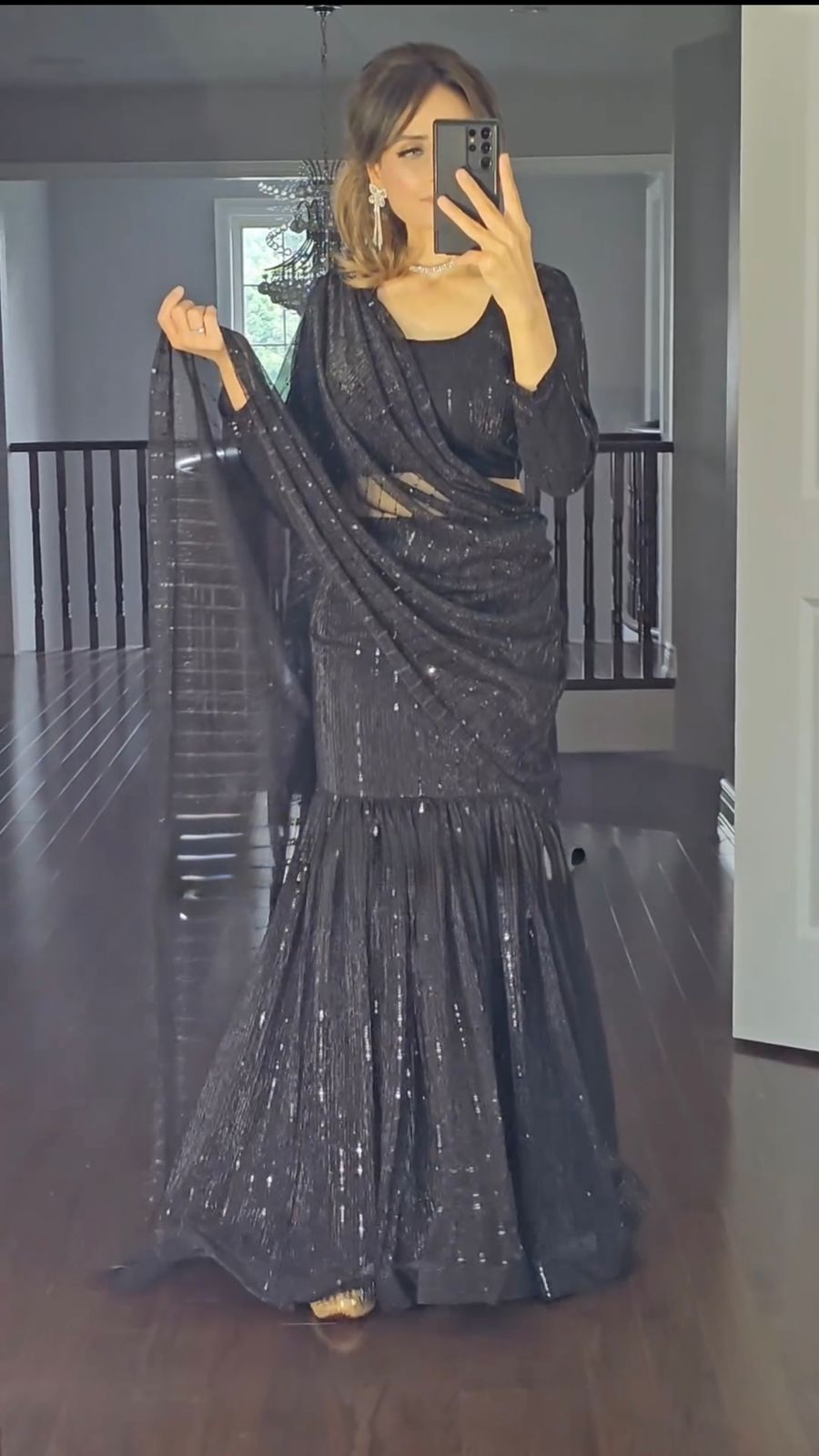 Product Image - Elegant Reday to Wear Lehengha Saree - Designer Georgette Ethnic Wear