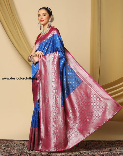 Blue Silk Saree