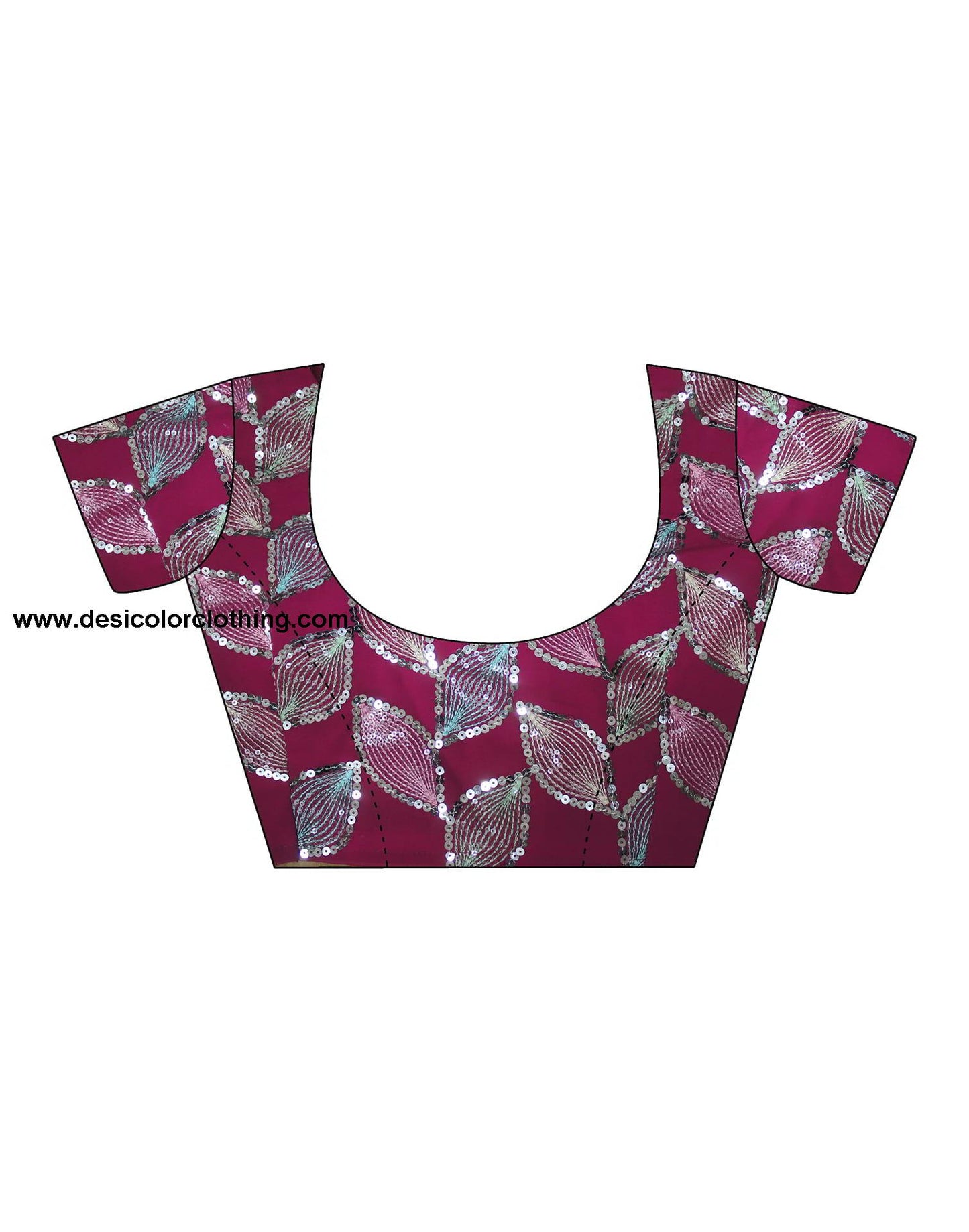 Pink Plain Georgette Saree