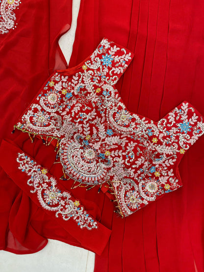 Product Image - Elegant Indo-Western Draped Dhoti Set