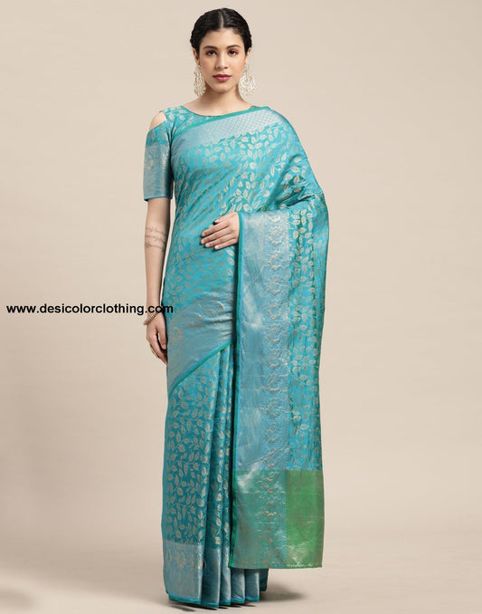 Blue Silk Saree