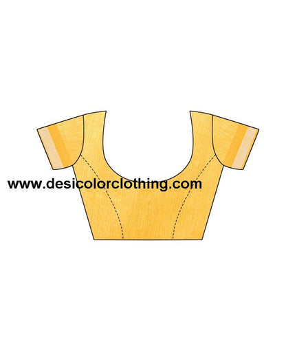 Yellow Coloured Poly Cotton Self Woven Casual saree