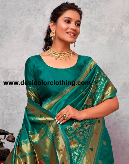 Golden  Silk Woven Saree