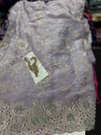 Product Image - Designer heavy work saree for wedding or festival wear - 9