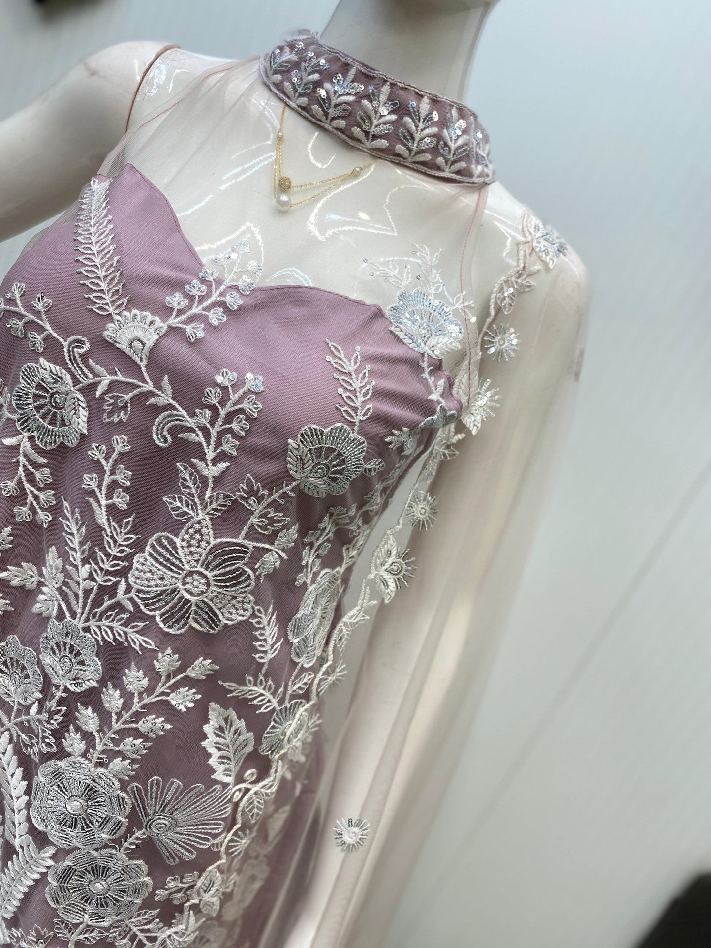 Product Image - Trending Halter Neck Kurta and Palazzo Set