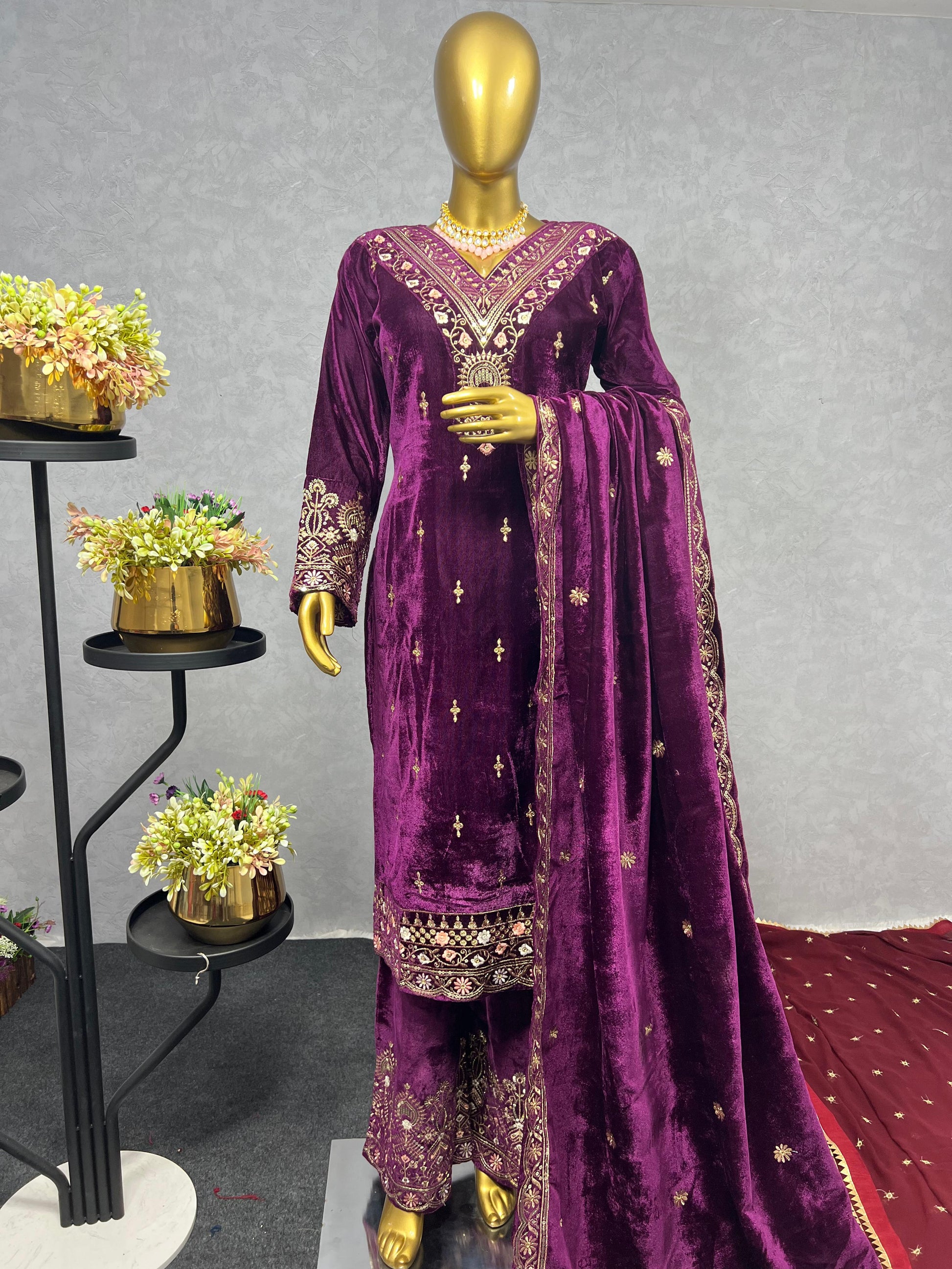 Product Image - 3 Piece Stylish Kurti Dupatta with Beautiful Palazzo
