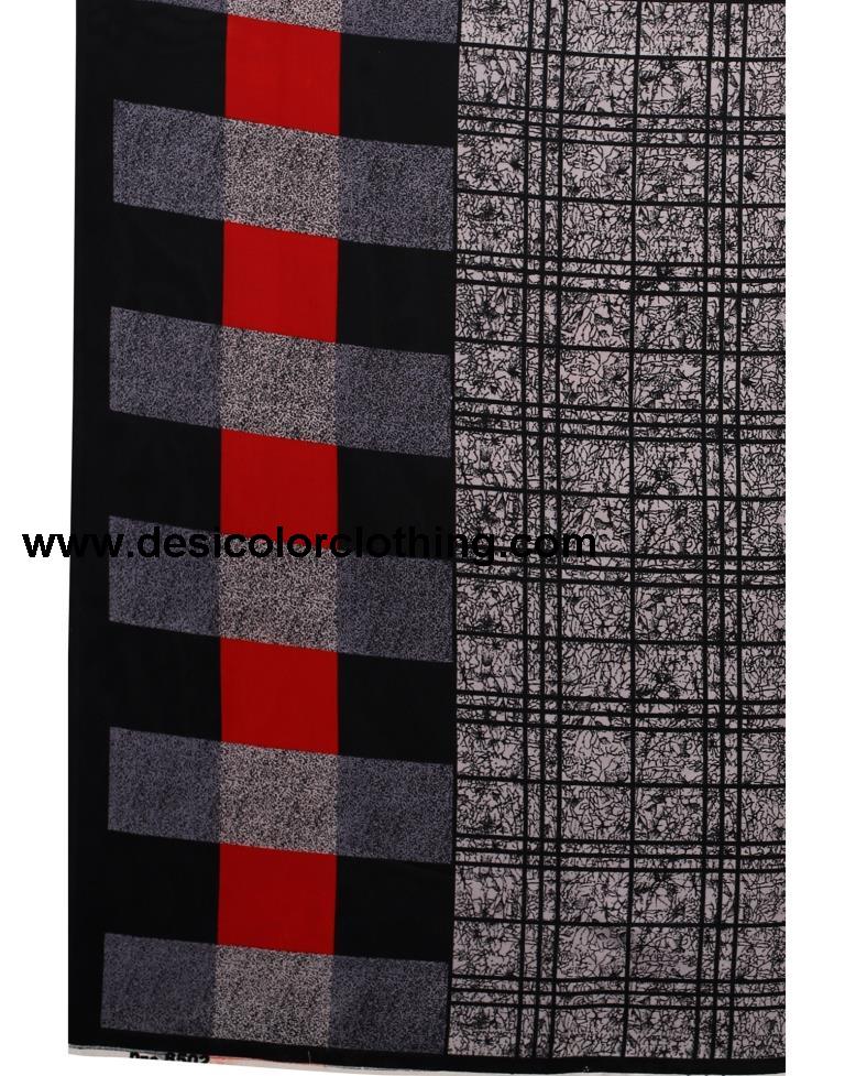 Stone Grey Printed Saree | 1989S385
