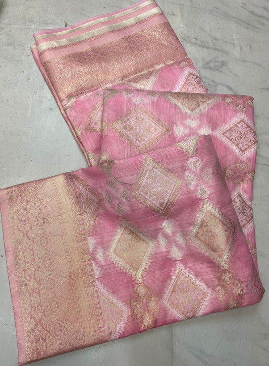Product Image - Designer Pure Cotton Saree with Heavy Weaving Work – Ethnic & Festive Wear