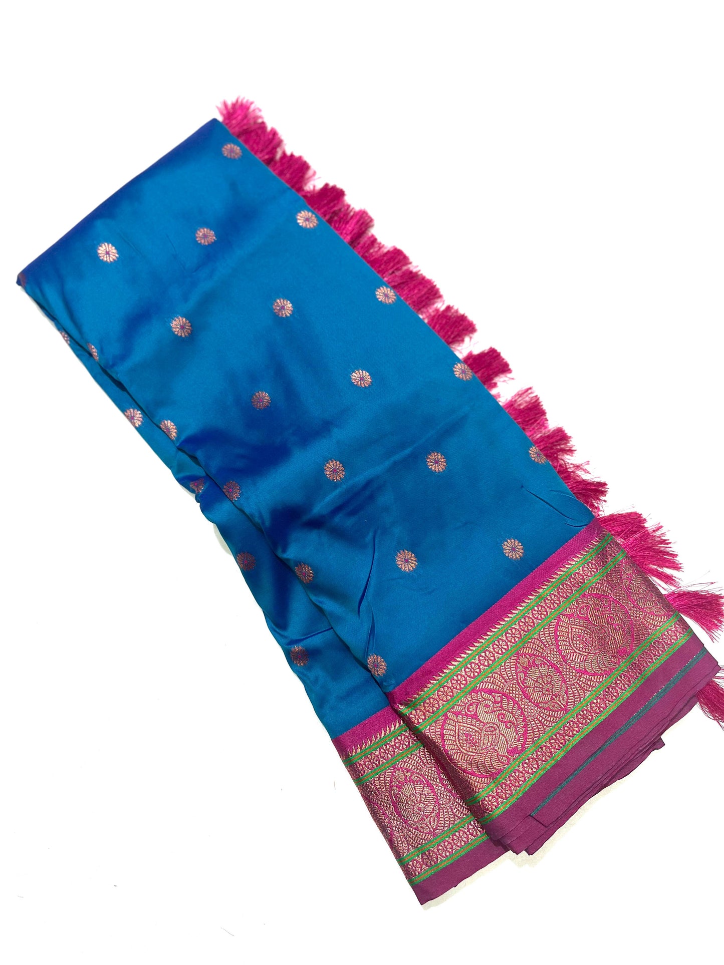 Product Image - Exquisite Soft Silk Saree with Paithani Meenakari Weaves - Festive Wear