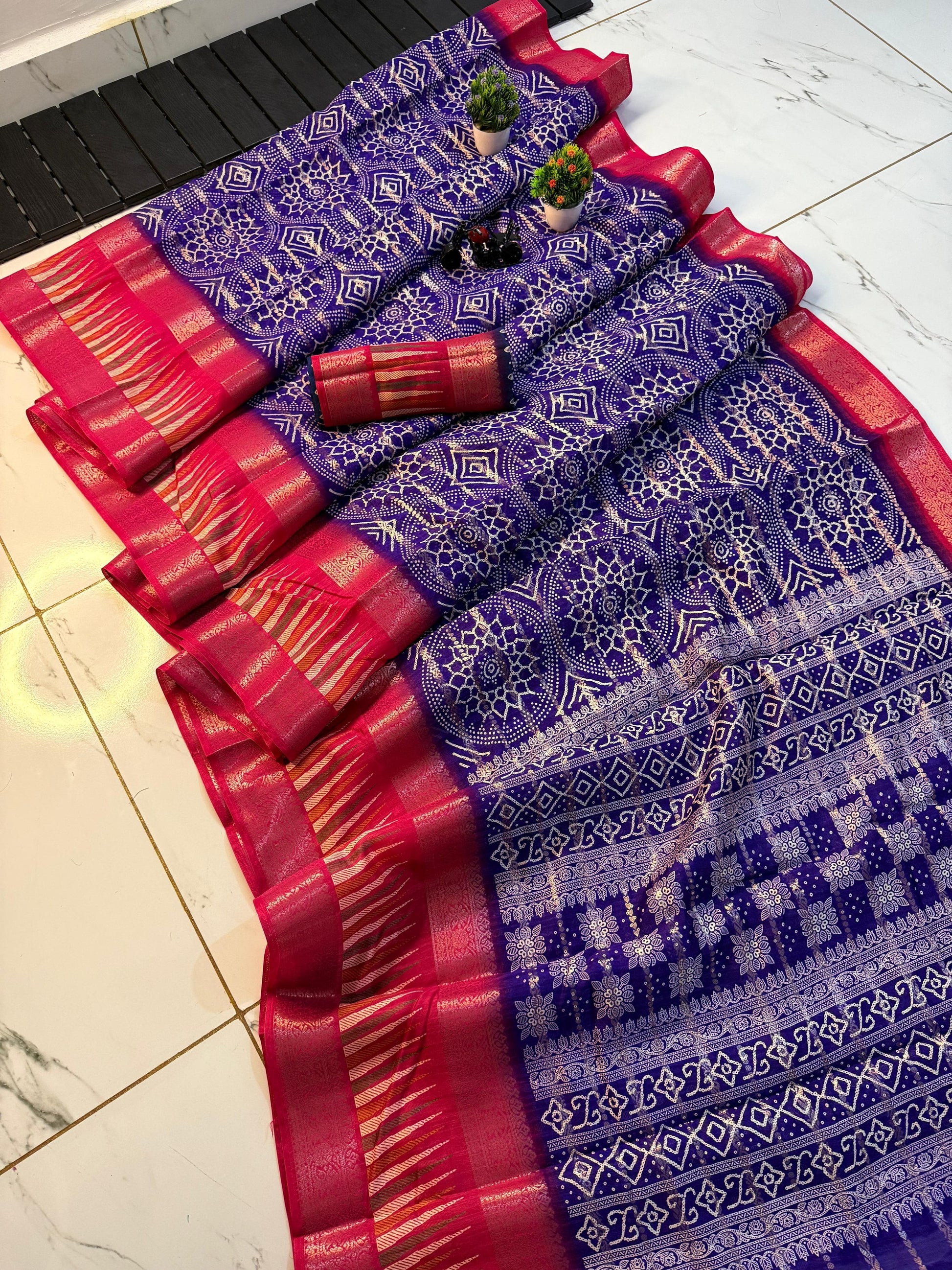 Product Image - Designer Bandhej Special Saree