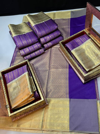 Product Image - Designer Saree in Georgette Fabric | Soft Banarasi Pattu Brocade