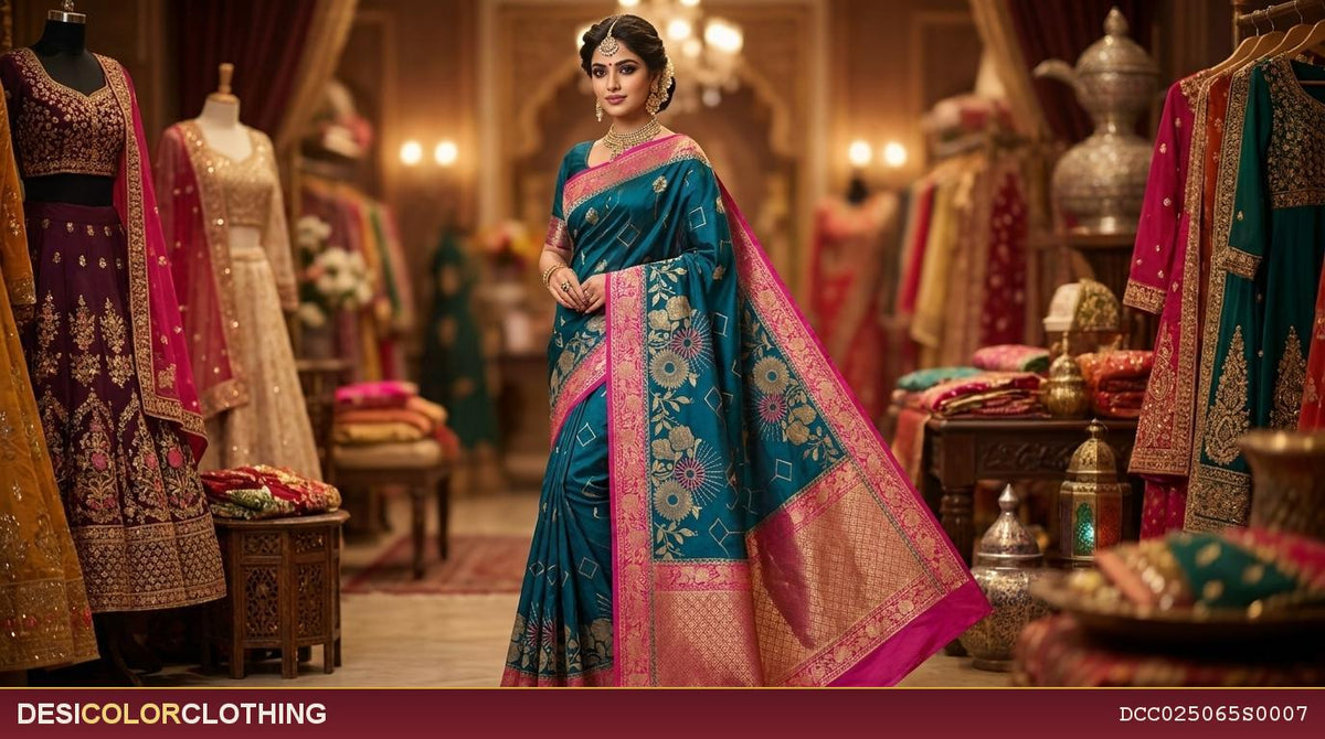 Product Image - Elegant Banarasi Soft Georgette Fancy Sarees - 5
