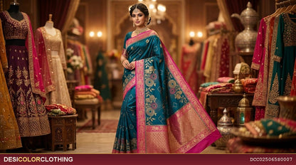 Product Image - Elegant Banarasi Soft Georgette Fancy Sarees - 5