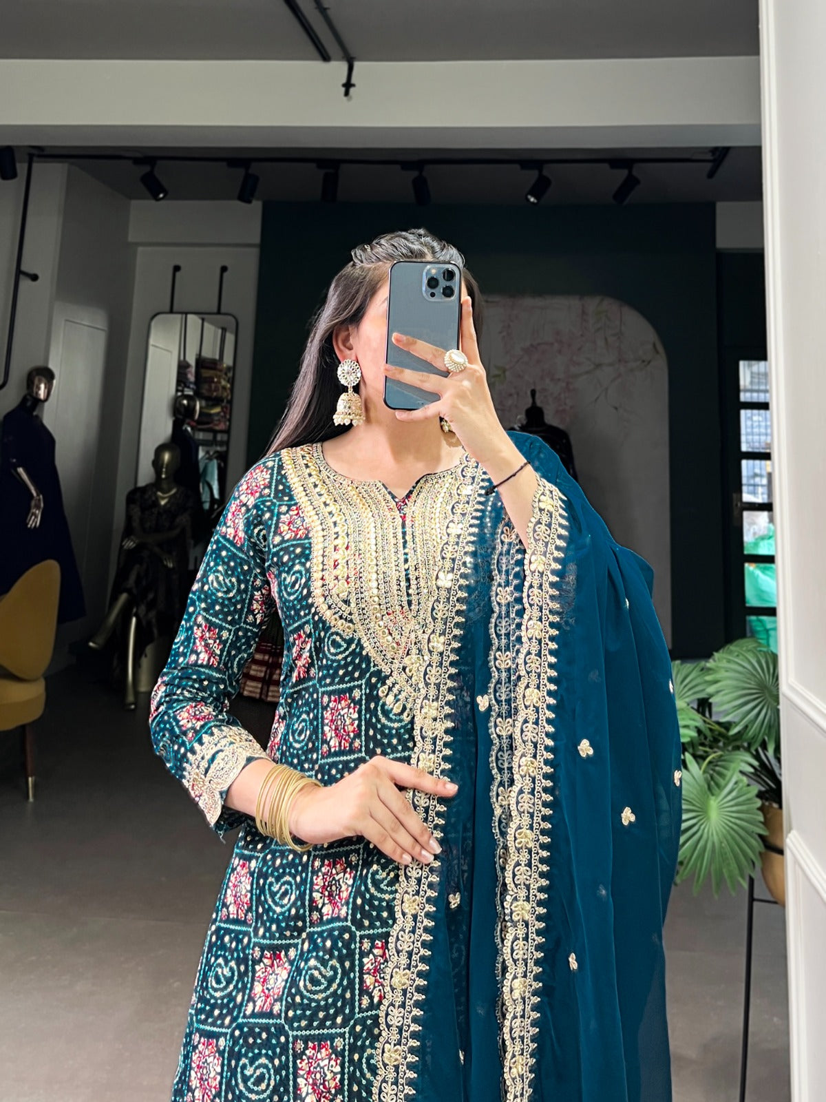 Product Image - Teal Ethnic Wear - NNK3038TEL