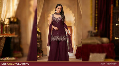 Product Image - Elegant Designer Plazzo Suits for Unforgettable Weddings - 1