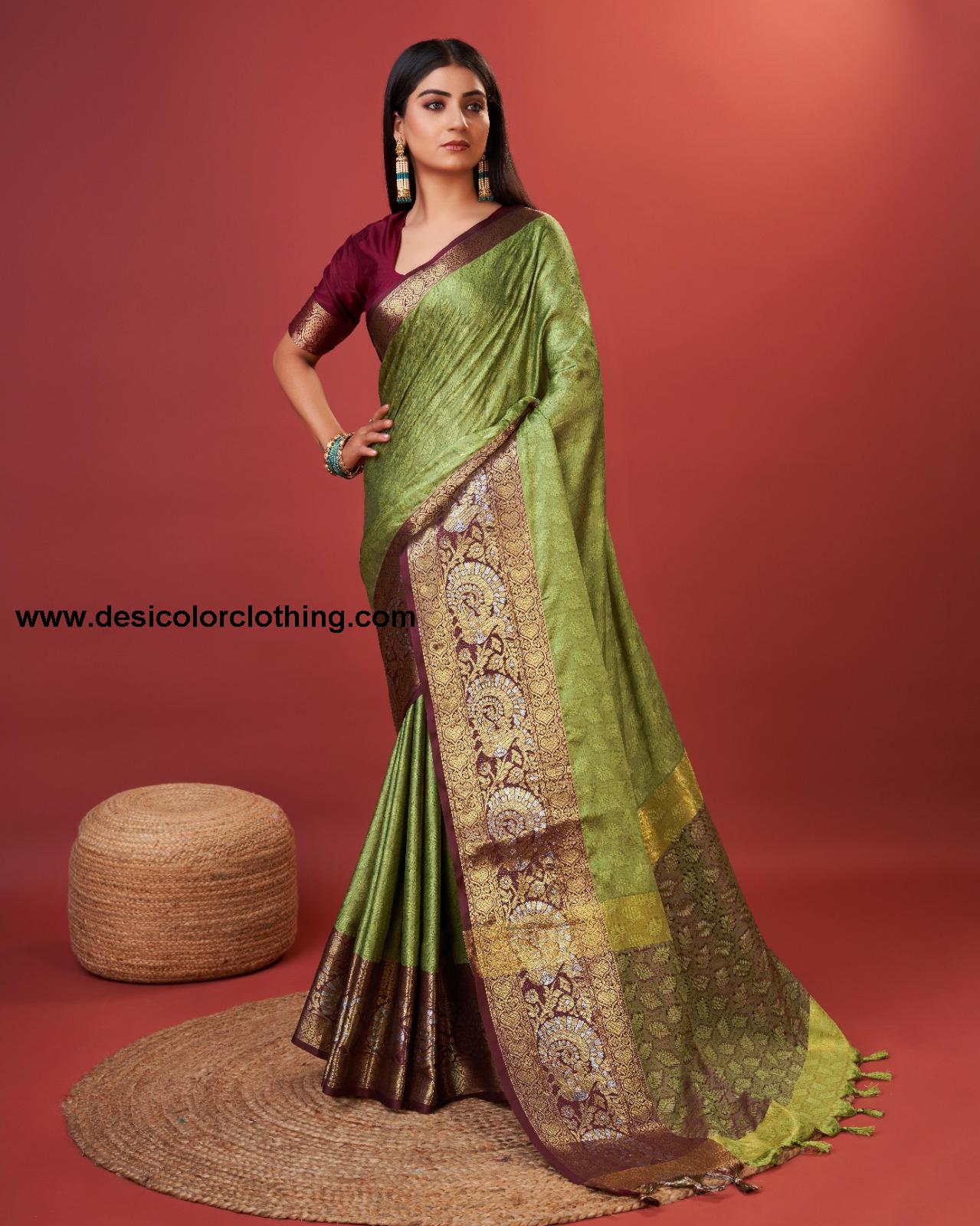 Rich Cotton Jacquard Silk Saree