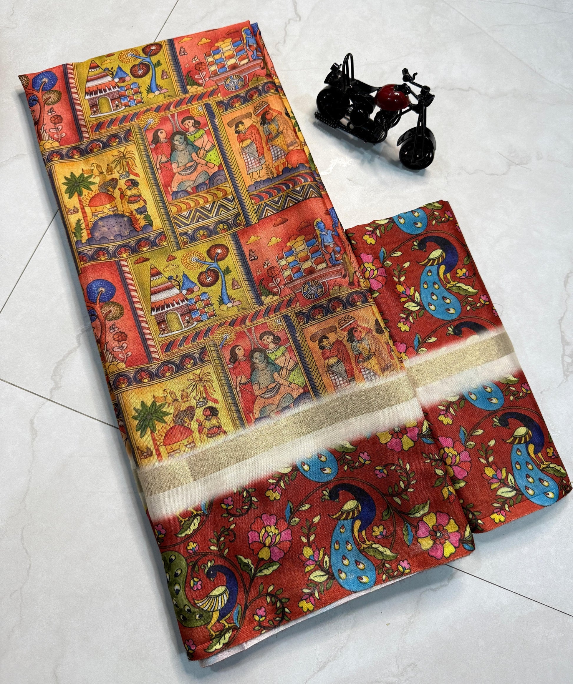 Product Image - Designer Kalamkari Cotton Silk Saree