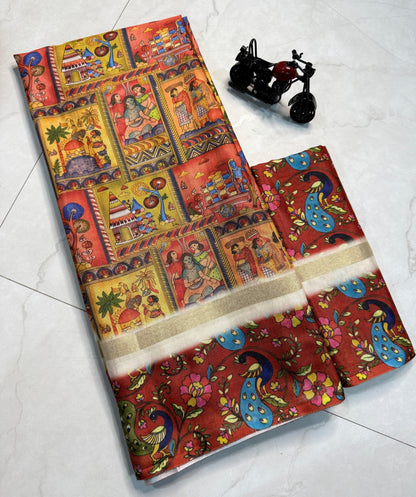 Product Image - Designer Kalamkari Cotton Silk Saree