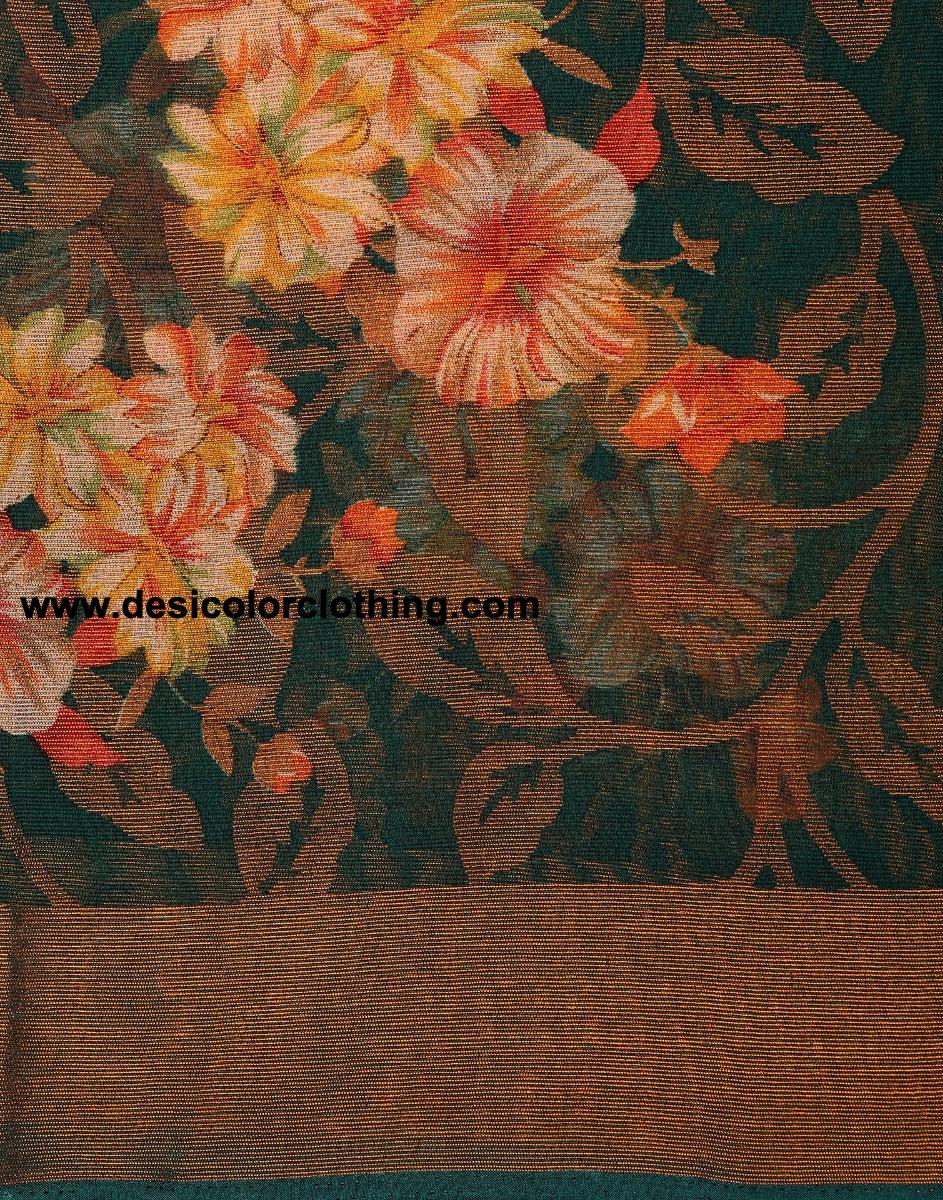 Green Brasso Saree