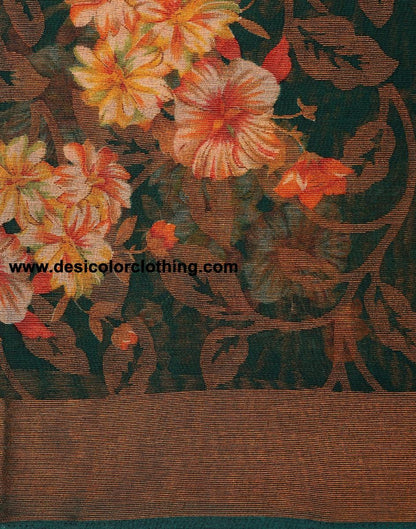 Green Brasso Saree