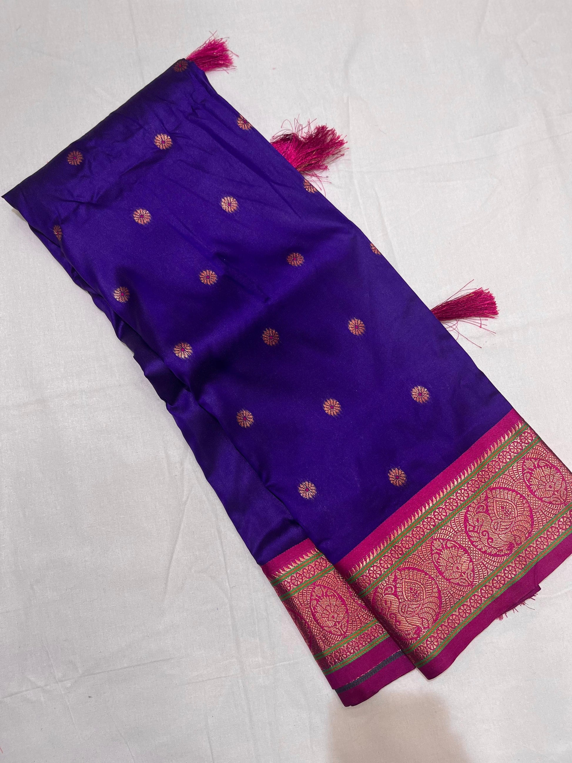 Product Image - Exquisite Soft Silk Saree with Paithani Meenakari Weaves - Festive Wear