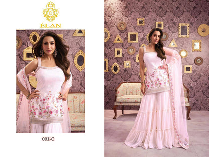 Product Image - Designer Georgette Saree | ELAN COUTURE Wedding Festive Wear