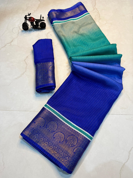 Product Image - Elegant Soft Kanjivaram Silk Saree with Zari Weaving