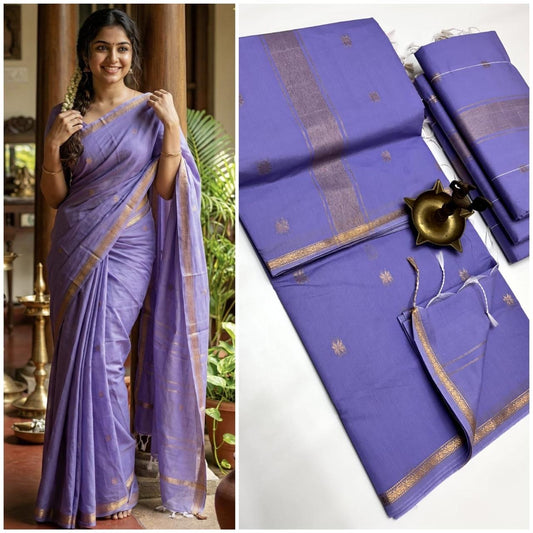 Product Image - Elegant Fully Stitched Cotton Silk Sarees - 1
