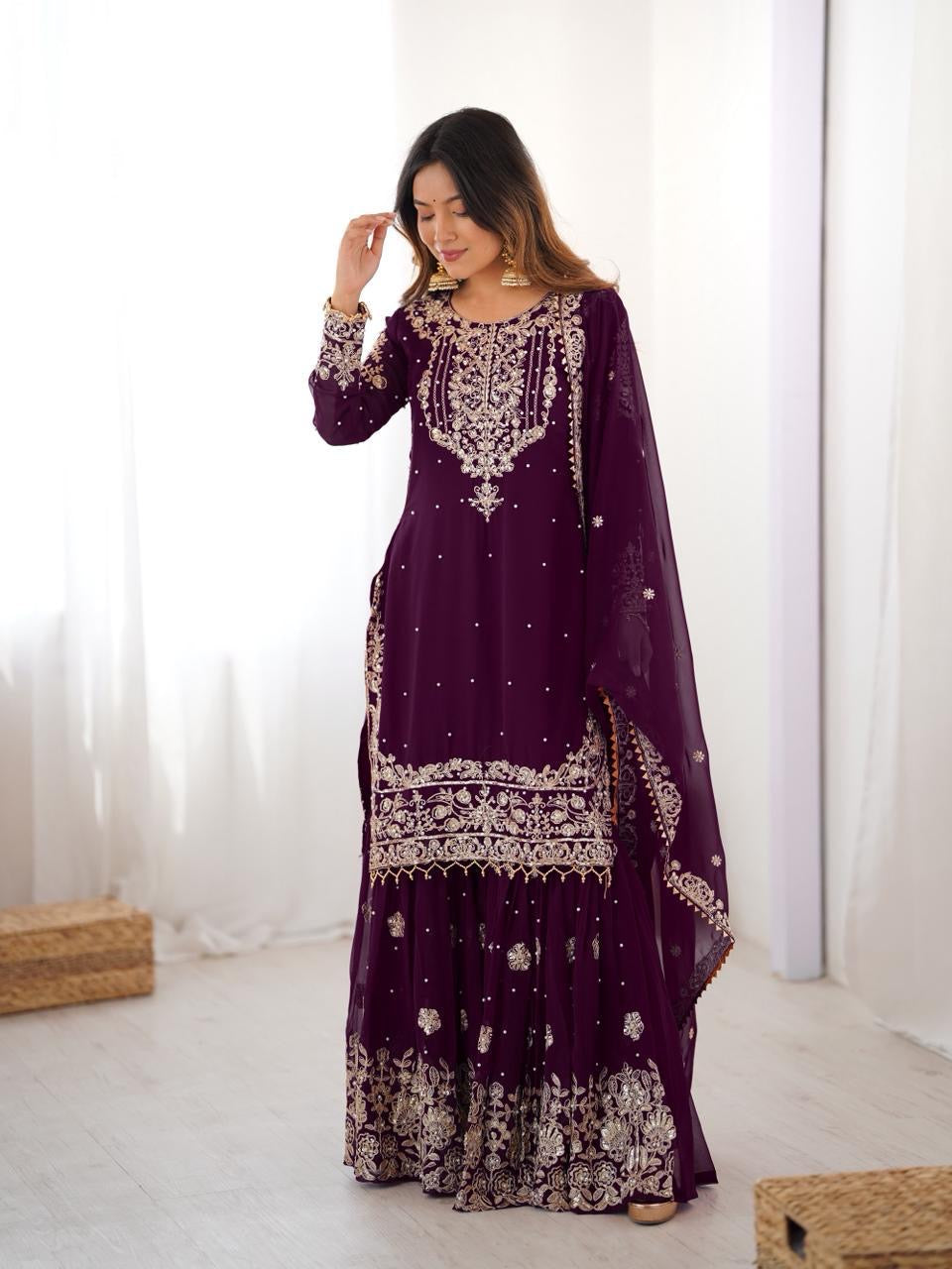 Product Image - Elegant Designer Sharara Suits for Every Occasion - 1