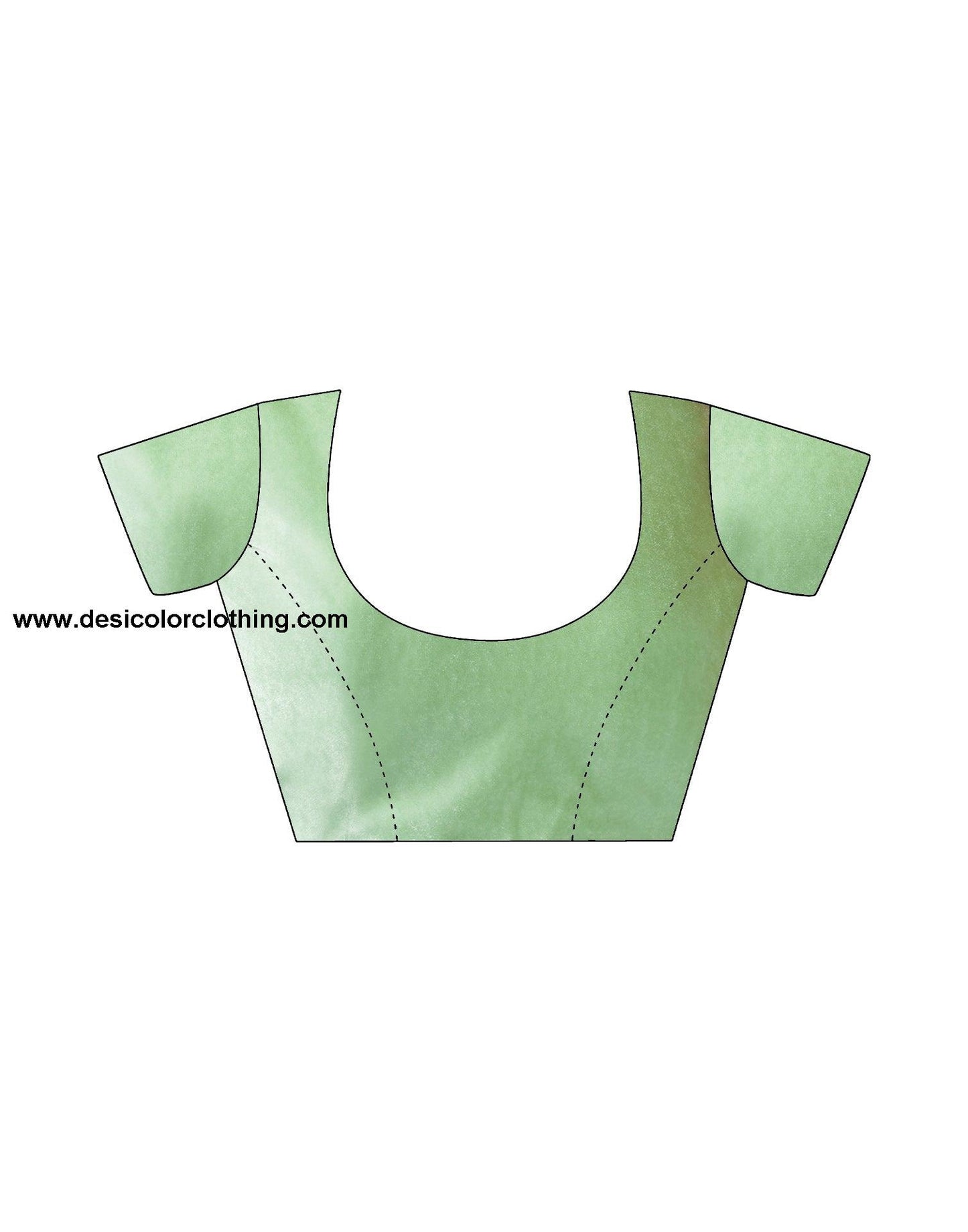 Pista Green Georgette Plain Saree