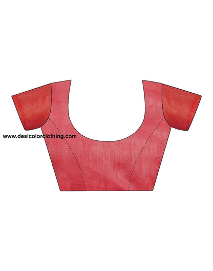 Rose Pink Cotton Printed Saree