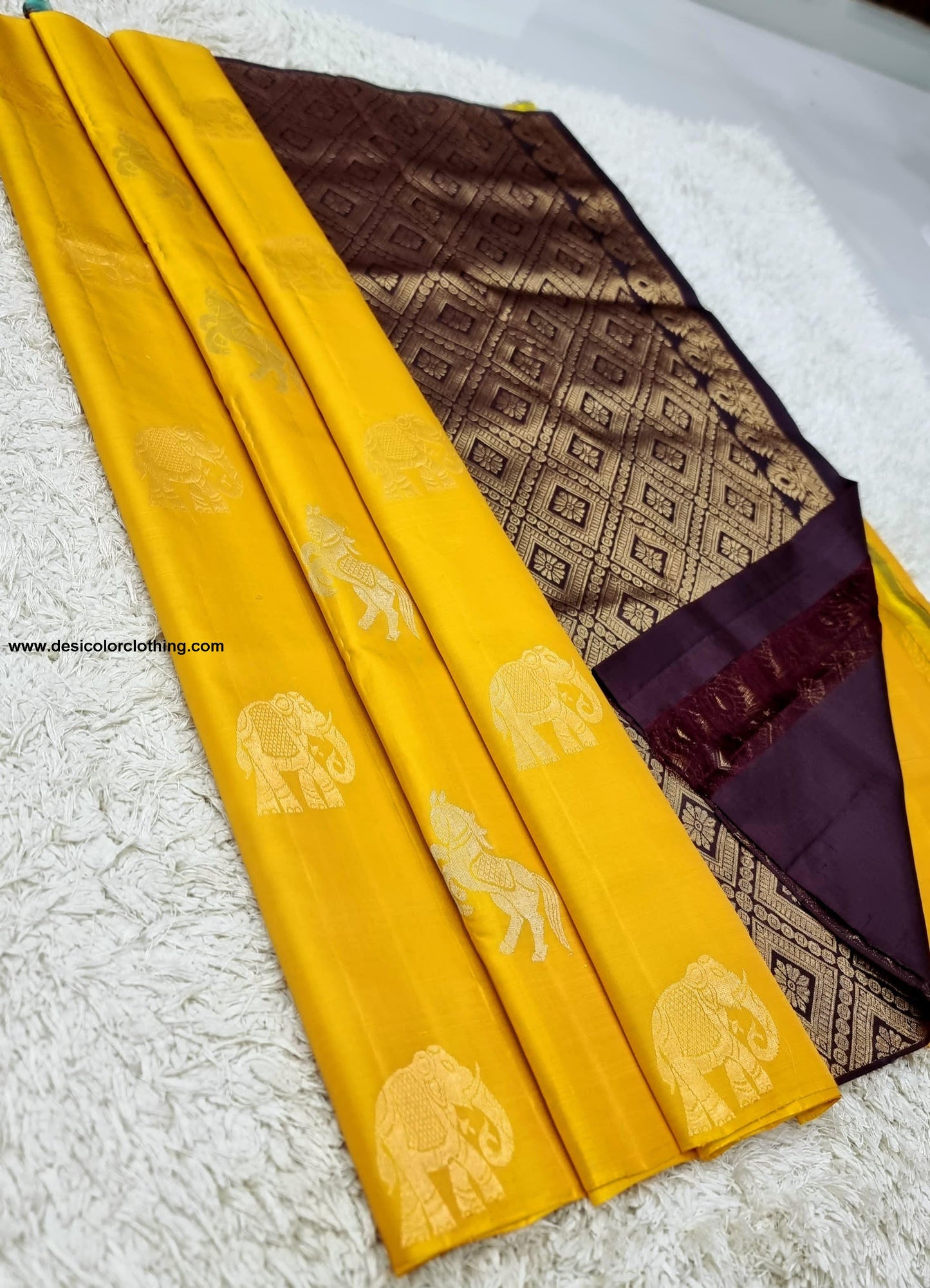 Kanchipuram Handwoven High Quality Lite Weight Soft Silk Sarees