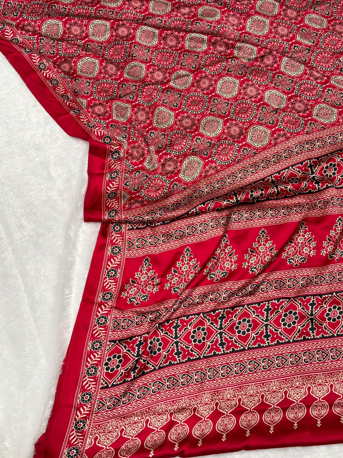 Product Image - Elegant Semi Gajji Bandhej Silk Saree - Perfect Ethnic Wear