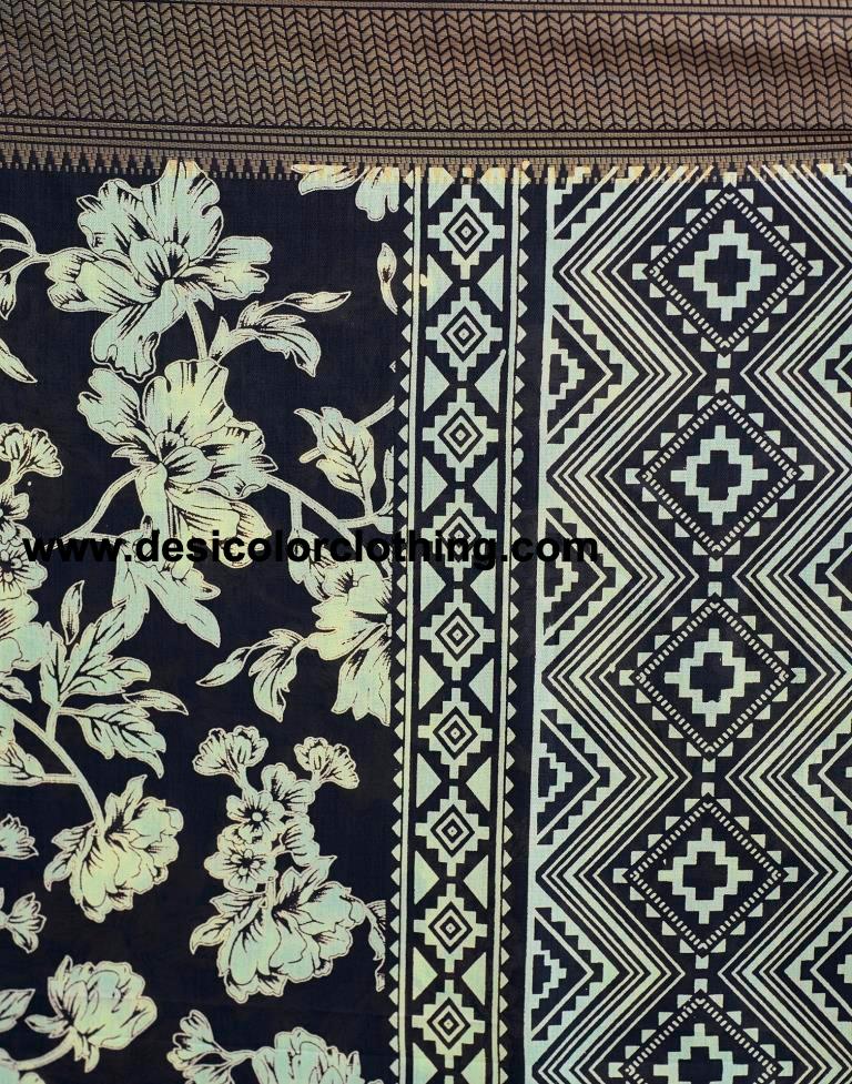 Black Silk Weaving Saree