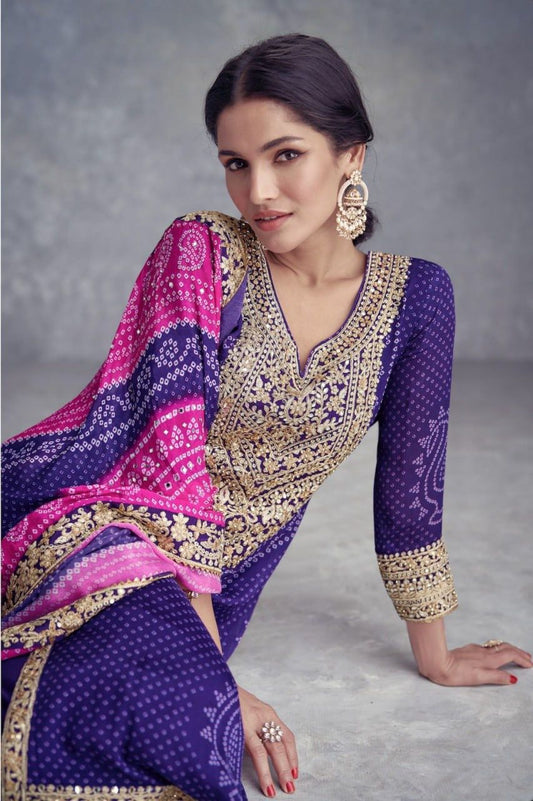 Product Image - Takshvi Color Edition by Gulkayra - Designer Georgette Saree