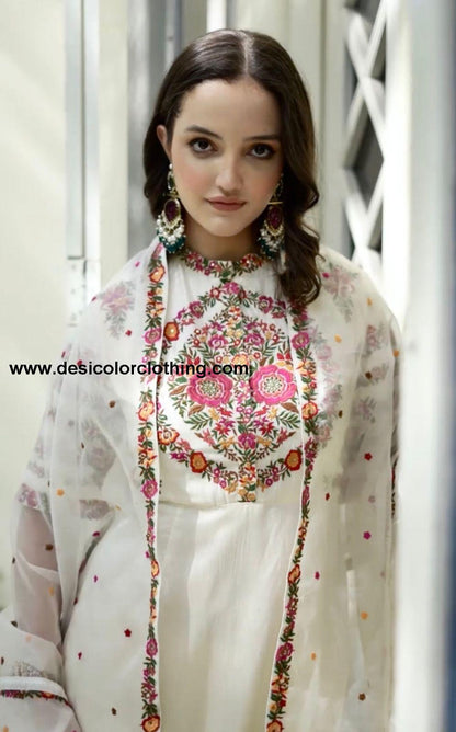 Party Wear Fox Georgette Kurti Pant