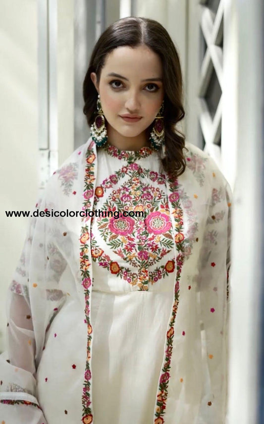 Party Wear Fox Georgette Kurti Pant