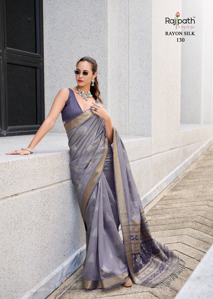 Product Image - RajYog Designer Ikkat Pattern Georgette Saree - Festive Wear & Wedding Outfits