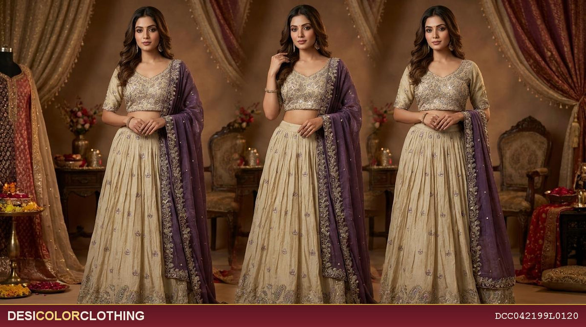 Product Image - Elegant Embroidered Lehenga Choli - 1