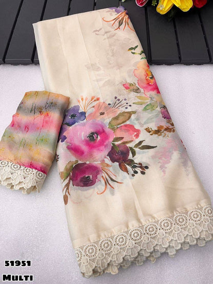 Product Image - Exquisite Designer Saree with Prizam Print and Dual Sequence Embroidery