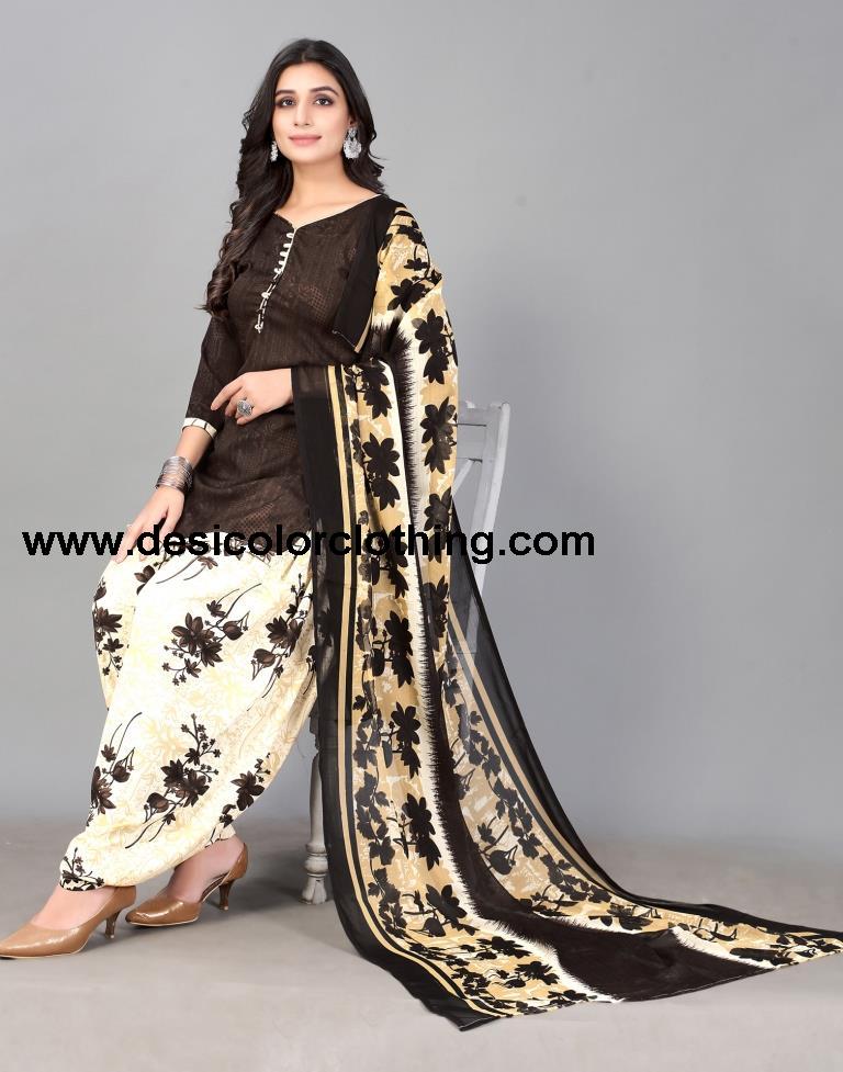 Printed Unstitched Salwar Suit Material