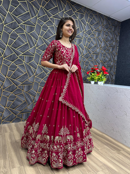 Product Image -  Designer Georgette Festival Gown