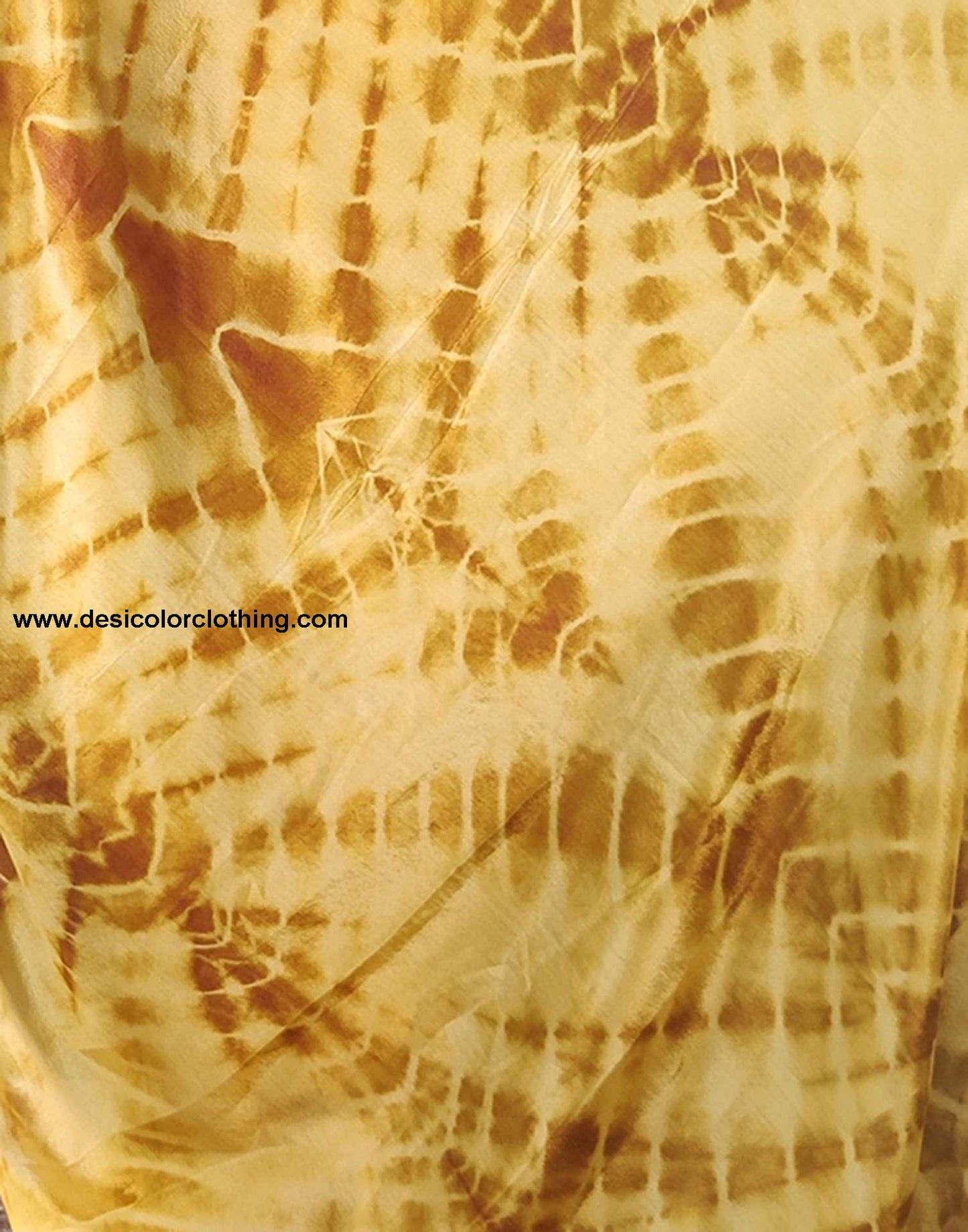 Yellow Printed Silk Pre-draped Saree