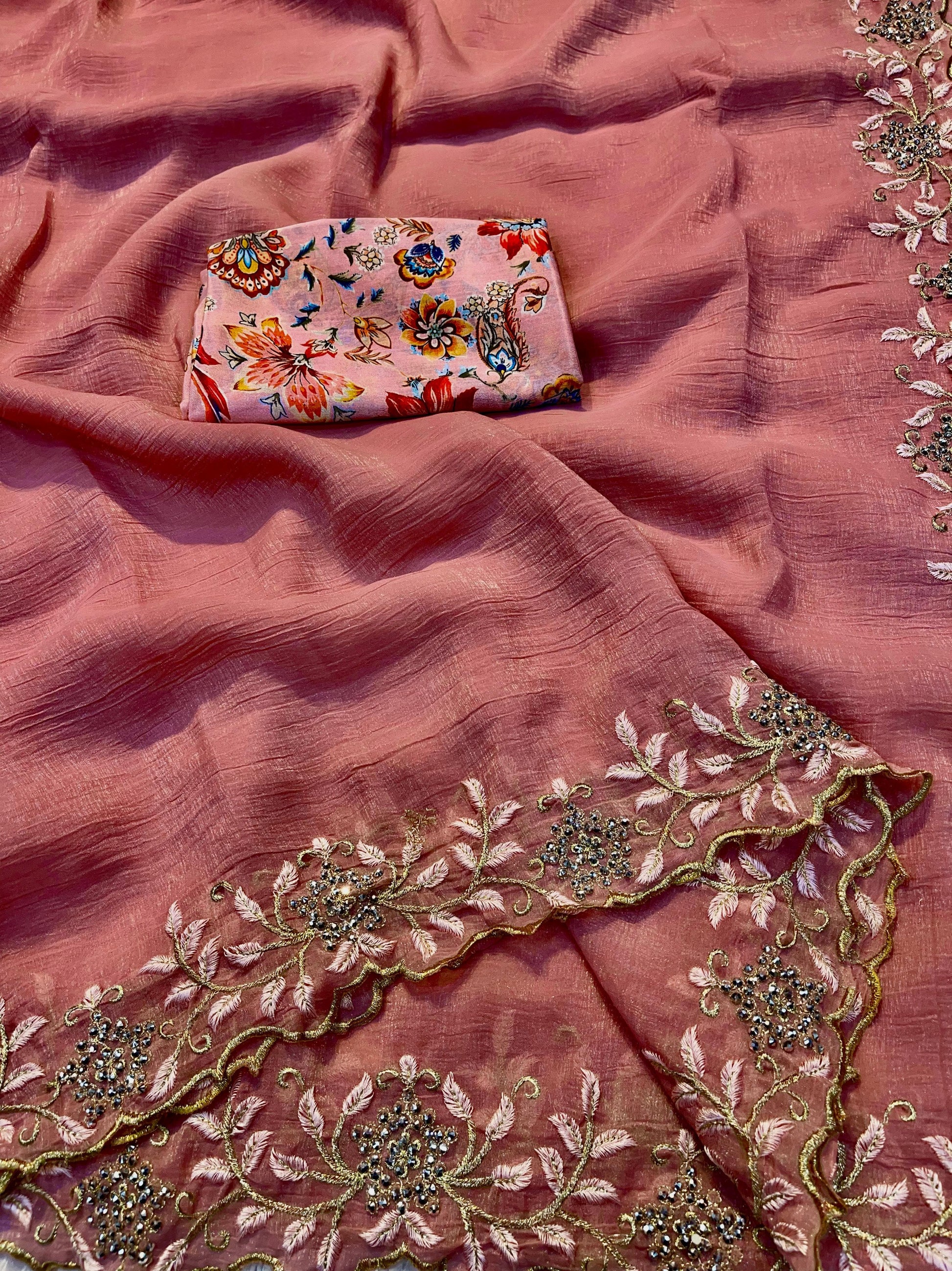 Product Image - Exquisite Designer Saree | Georgette Fabric | Festive & Wedding Wear