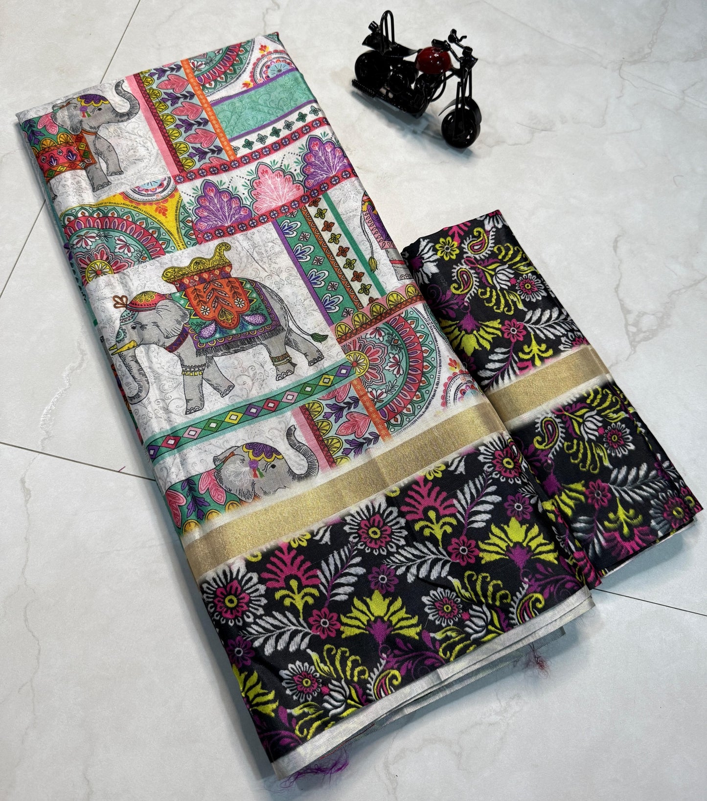 Product Image - Designer Kalamkari Cotton Silk Saree