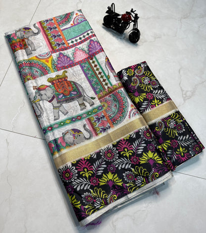 Product Image - Designer Kalamkari Cotton Silk Saree
